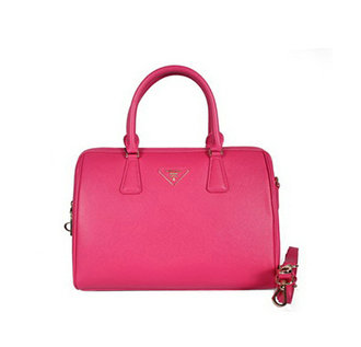 2014 Prada Saffiano Leather Two Handle Bag BN2780 rosered for sale